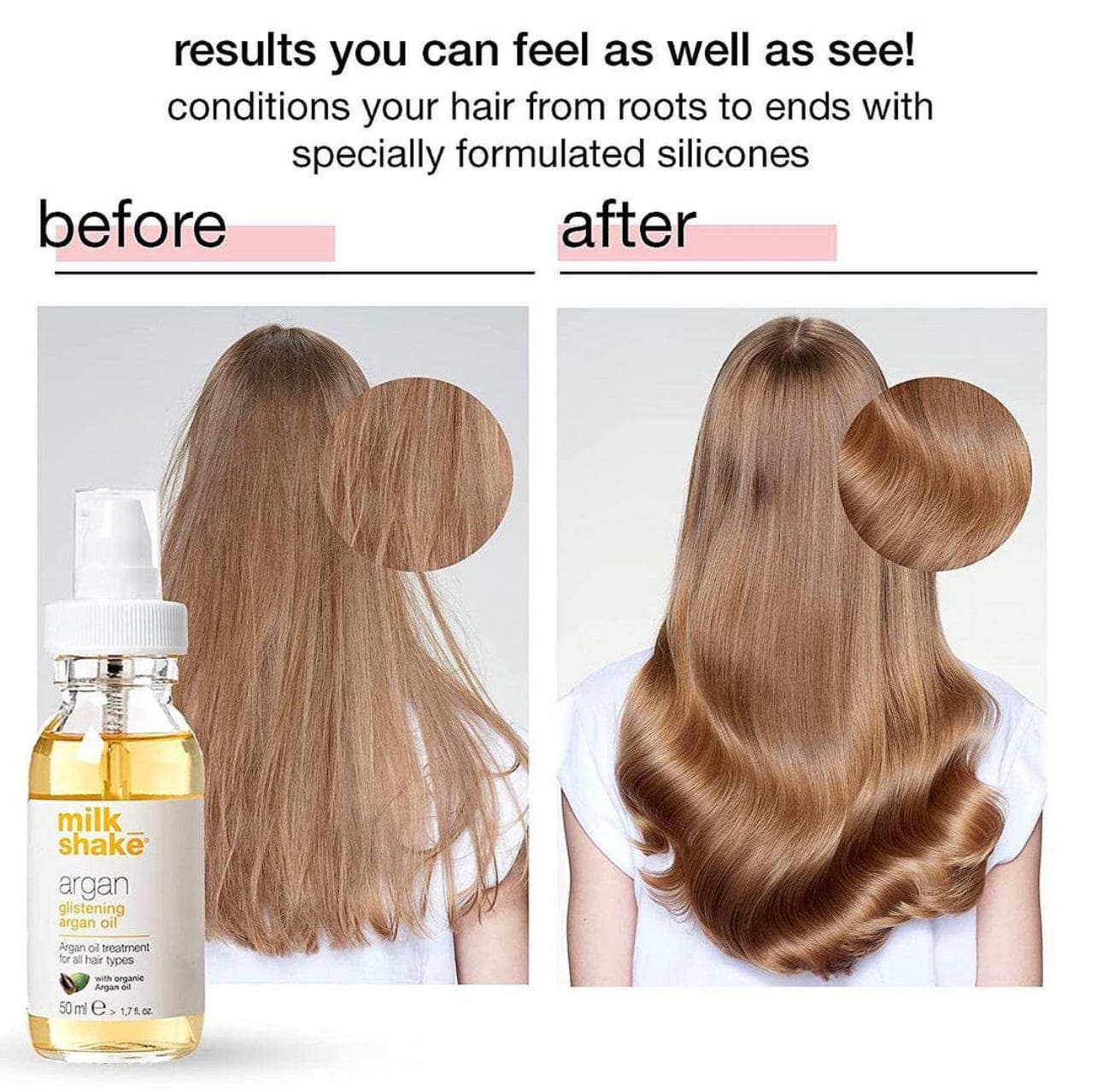 milk_shake Glistening Argan Oil 50ml Halo Hair & Skin - rosehipskincare.com.au